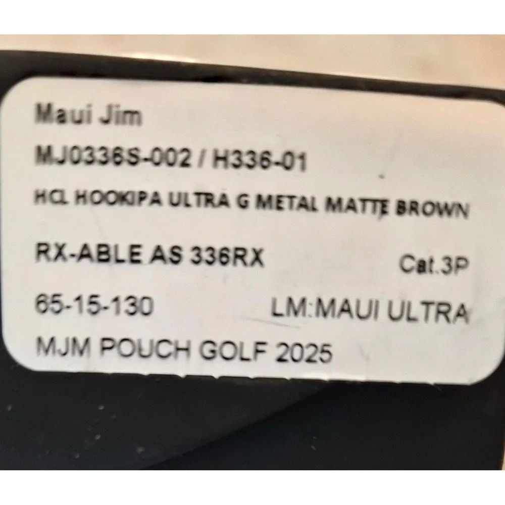 Maui Jim Ho'okipa Ultra G MU Sunglasses Matte Brn HCL Bronze Masters MJ0336S-002